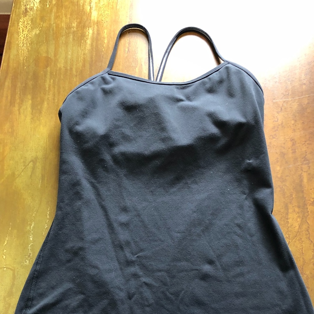 Classic Lululemon Black tank ~ sweat it out! MINT!